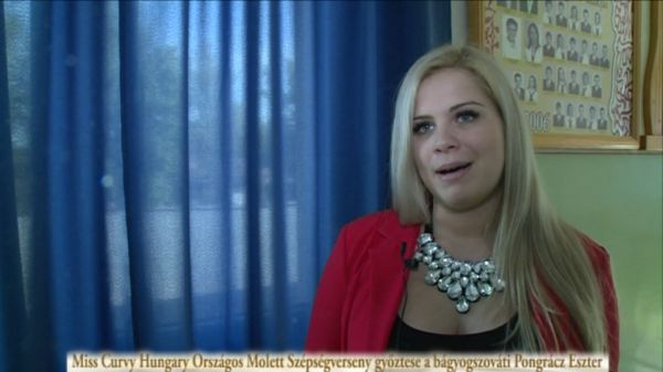 Miss Curvy Hungary Országos Molett Szépségverseny győztese a bágyogszováti Pongrácz Eszter