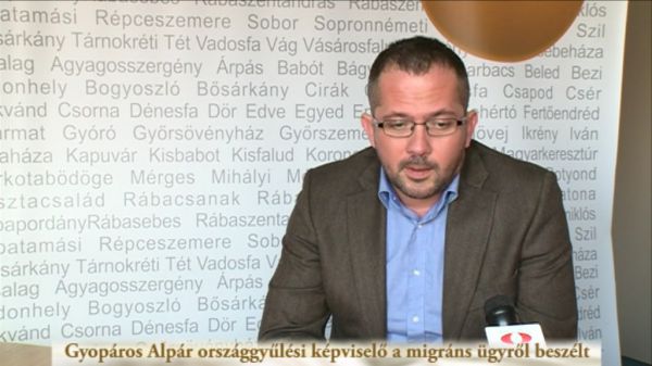 Gyopáros Alpár országgyűlési képviselő a migráns ügyről beszélt 